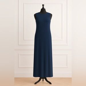 Nuggles Maxi Tank Layering Dress, M, NWT, NAVY